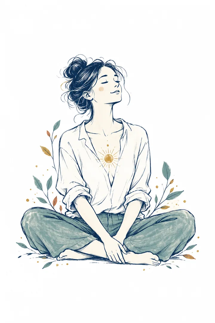 Een tekening van Sophie de Vries in rust